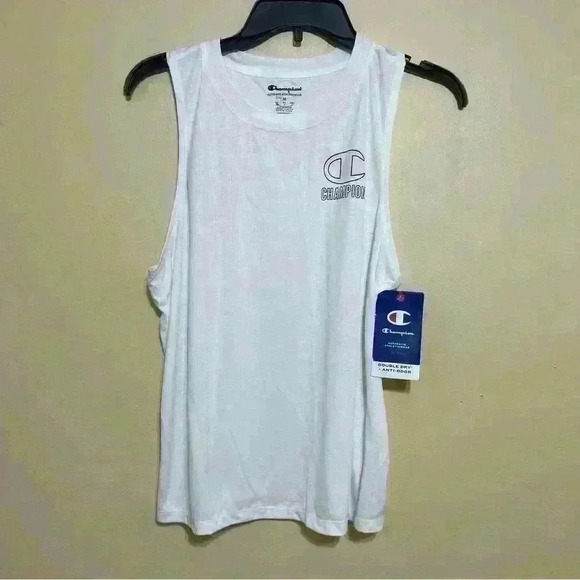Champion Women’s Medium White Absolute Eco Logo Muscle  Tank Top (M) New - Picture 4 of 8